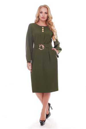 Платье «Екатерина» оливкового цвета