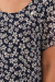 Платье «Катаисс» синего цвета в мелкие цветочки