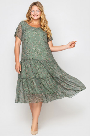 Платье «Катаисс» оливкового цвета