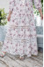 Платье «Анна» молочного цвета с принтом-пионы