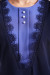 Платье «Софи» темно-синего цвета с васильковым