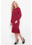 Платье «Роми» бордового цвета