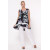 Black and white "Maria" costume with floral print