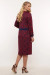 Сукня «Донна» бордового кольору з завитками