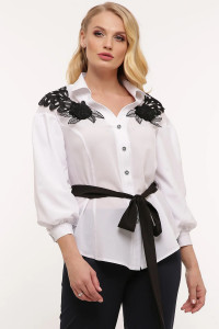 Блуза «Франческа» білого кольору