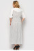 Сукня «Росава» білого кольору з принтом-горох