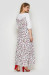 Платье «Росава» белого цвета с принтом-флора