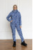 "Aurora" tracksuit in denim color