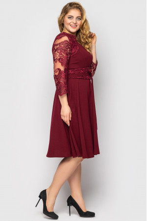 Платье «Кэрол» цвета бордо