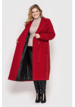 Жіноче пальто «Віола» кольору бордо