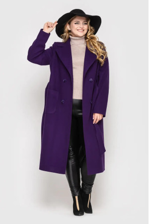 Женское пальто «Виола» фиолетового цвета