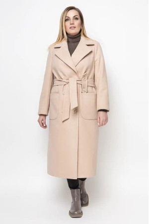 Жіноче пальто «Віола» кремового кольору