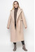 Женское пальто «Виола» кремового цвета