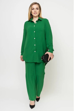 Green pantsuit 