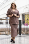 Ella suit in mocha color