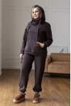 Chocolate-colored tracksuit 