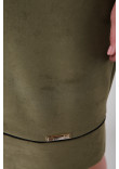 Сукня «Мішель-замш» оливкового кольору