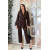 "Letty" chocolate suit, size 48