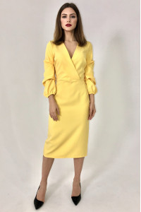 Платье «Алина» желтого цвета