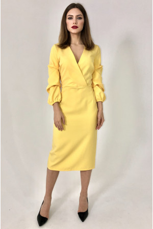 Платье «Алина» желтого цвета
