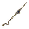 Ultramarine Bee Bracelet with Bronze Plating