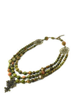 Ожерелье из яшмы «Лісова пісня»
