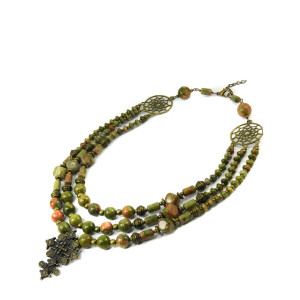 Ожерелье из яшмы «Лісова пісня»