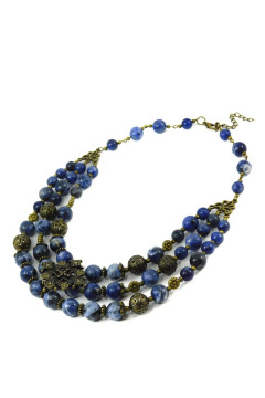 Намисто з содаліту «Джинс»