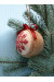 Ялинкова кулька «Витинанка» бордового кольору