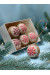 Набор елочных шаров «Льдинка»: розовый, красный, вишневый цвета