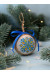 Ялинкова кулька «Традиційна» з жовто-блакитним орнаментом