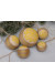Набор елочных шаров «Снежинки» желтого цвета
