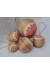 Набір ялинкових кульок «Сніжинки» червоного кольору
