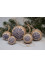 Set of Christmas tree balls "Snowflakes" blue