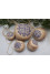 Set of Christmas tree balls "Snowflakes" blue