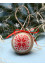 Christmas tree ball "Christmas star" red