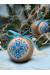Елочный шар "Рождественская звезда" синего цвета