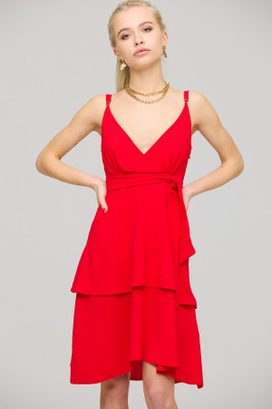 Платье «Поппи» красного цвета