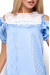 Платье «Киви» голубого цвета