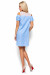 Платье «Киви» голубого цвета