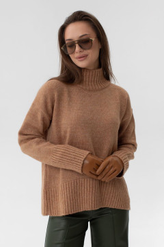 Camel-colored sweater "Rain"