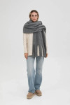 Шарф "Моника" серого цвета