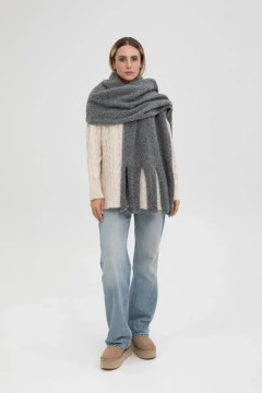 Шарф "Моника" серого цвета