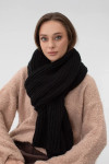 Шарф "Браун" черного цвета