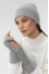 Комплект «Вірджинія» (шапка та мітенки) світло-сірого кольору