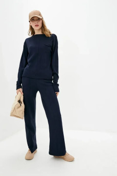 Брючный костюм "Берри" темно-синего цвета