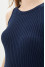 Knitted dress "Boho" in dark blue