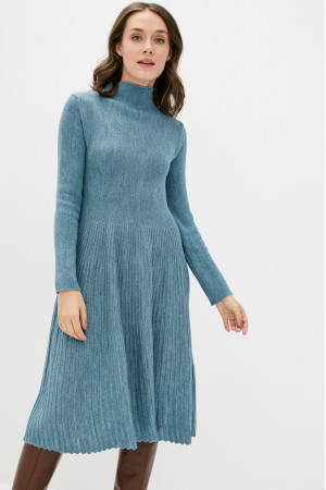 Платье «Несса» серо-голубого цвета