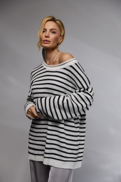 Джемпер «Кітана» біло-чорного кольору