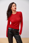Лонгслив «Аманда» красного цвета